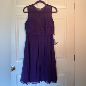 Deep Purple Chiffon JCrew Dress